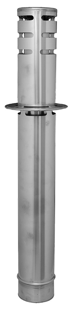 Gas /Öl und Pelletsystem Mündungsabschluss L 250 Ø80/125
