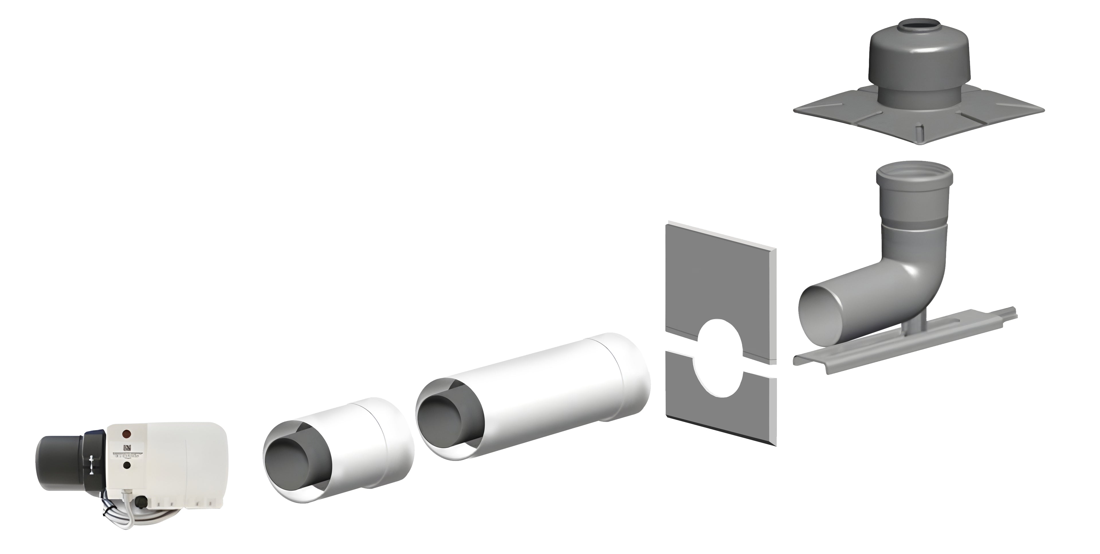 Basis-Set DN80/125  für Öl Brennwertgerät