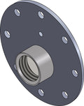 Flanschplatte mit Muffe 180mm 8-Loch 6/4"