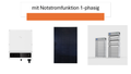 Goodwe  PV-Set 4,95Kwp inkl. 5,52kWh Batteriespeicher mit Notstrom ohne Unterkonstruktion
