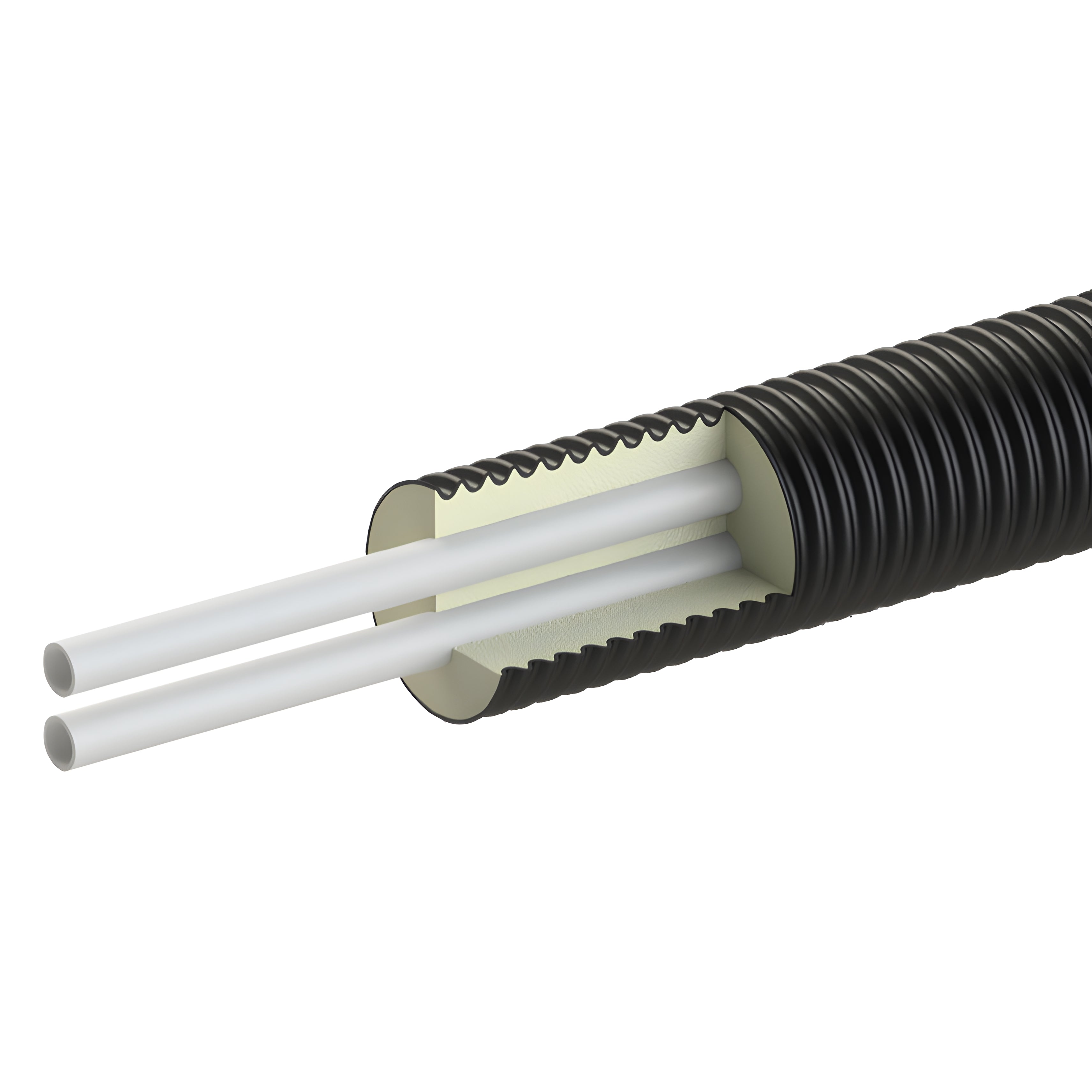 Fernwärmeleitung 20x20 TWIN PEX-Flextra für PN 6 Heizung Serie 2 Ø110