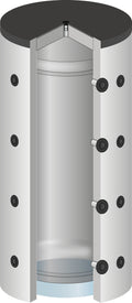 Pufferspeicher UT 300 Liter  inkl. Isolierung Energieeffizienzklasse B