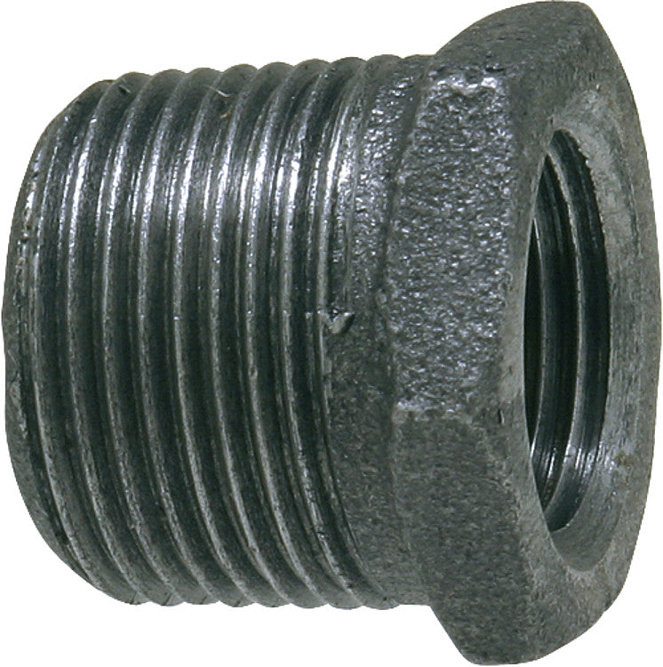 Tempergussfitting, schwarz Reduktionsstück (AG x IG) Nr. 241 1"-1/2"