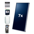 Unitrading Solarpaket / Solaranlage 14,14m², Inkl. Schrägdachmontagesystem (Dachziegel), ohne Speicher