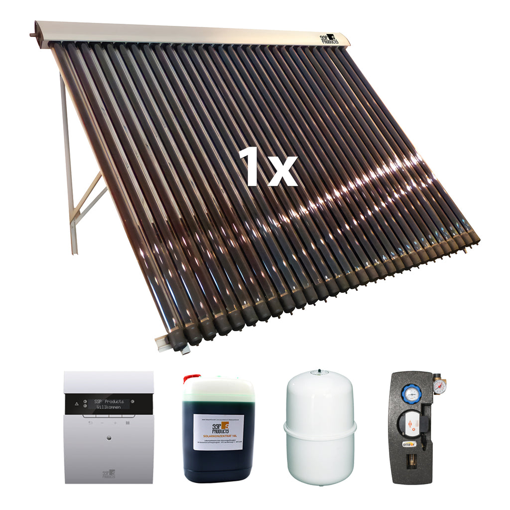 Solarpaket 2.1 (Röhrenkollektor 30 Premium+), 1 Kollektor Gesamtfläche:  5,06 m²