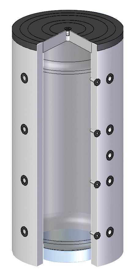 Pufferspeicher Unitrading 2000 Liter ohne Solarregister