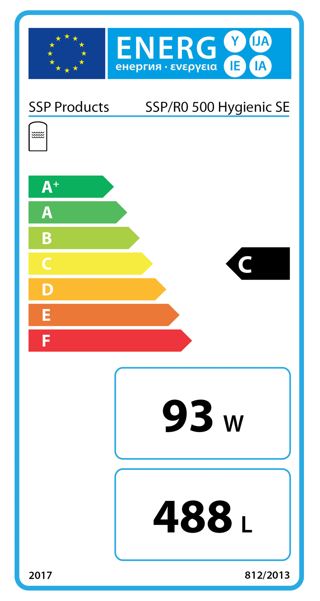 Hygienespeicher Unitrading 500 Liter ohne Solar-WT