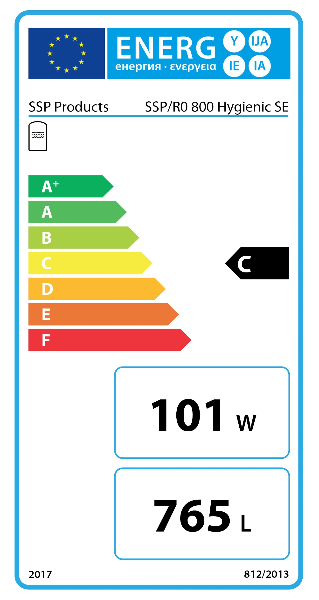 Hygienespeicher Unitrading 800 Liter ohne Solar-WT