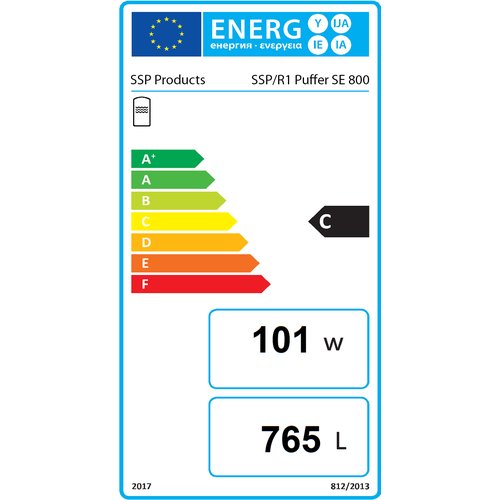 Pufferspeicher Unitrading 800 Liter mit 1 Solarregister