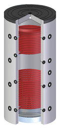 Pufferspeicher Unitrading 2000 Liter mit 2 Solarregister