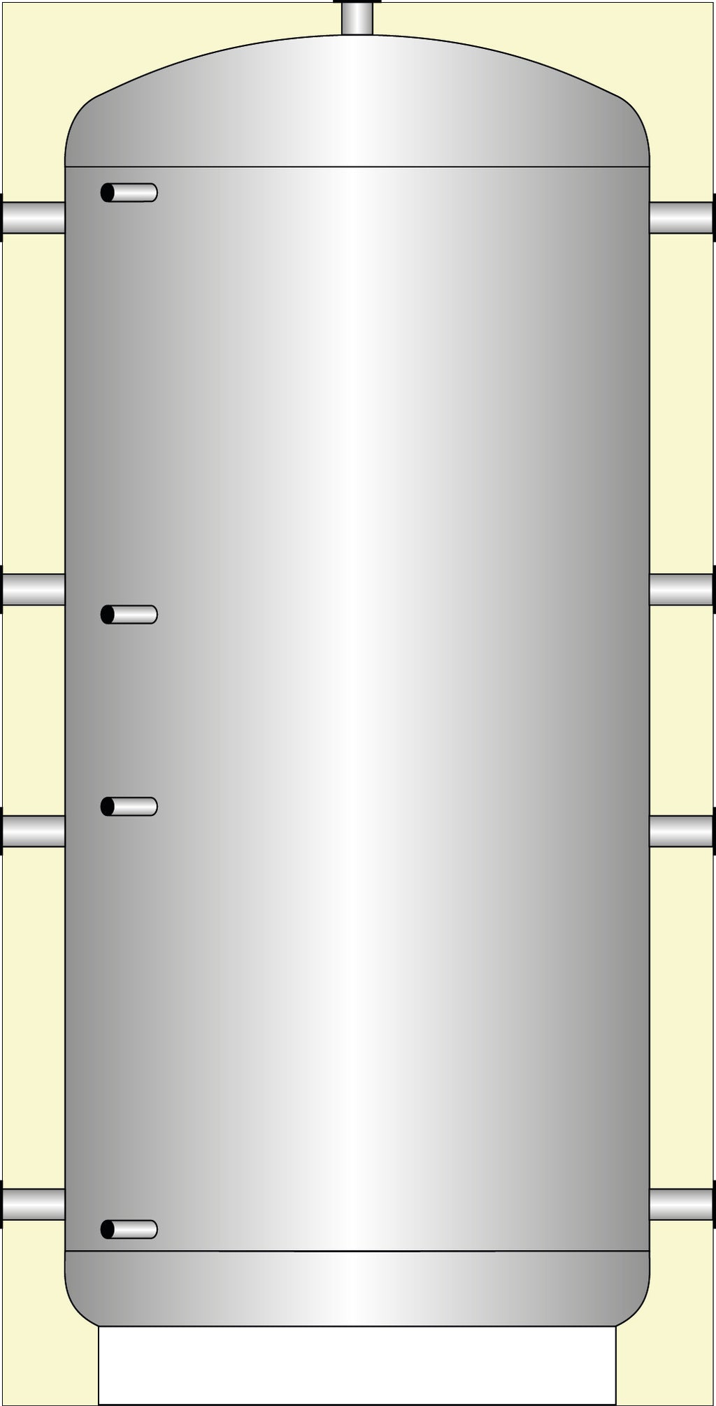 Systempufferspeicher UT 500 Liter R0  inkl. Isolierung Energieeffizienzklasse B