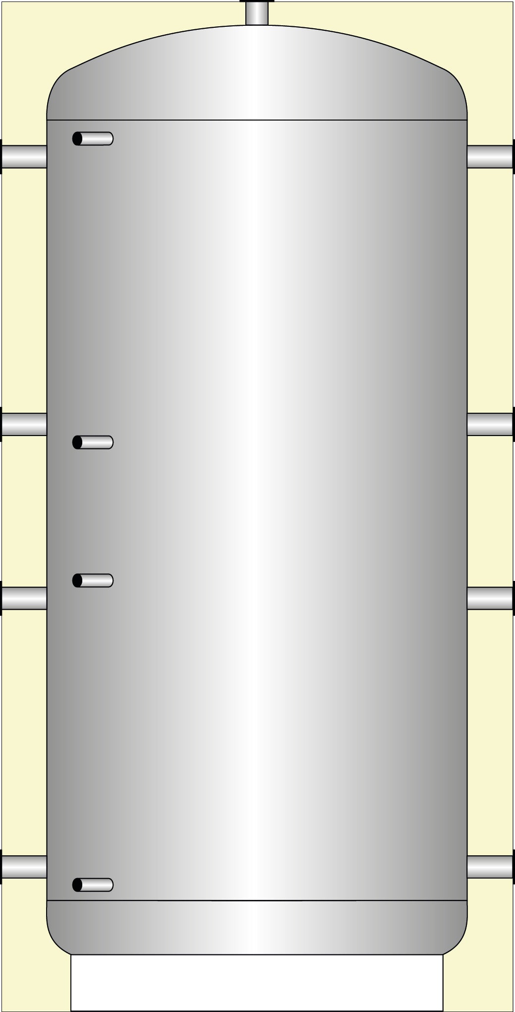 Systempufferspeicher UT 500 Liter R0  inkl. Isolierung Energieeffizienzklasse B