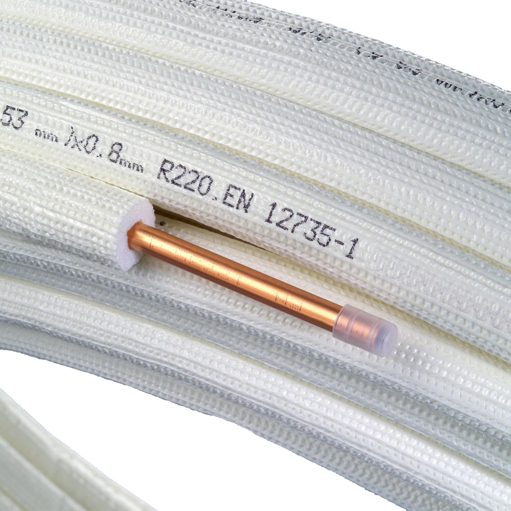 Frigotec-Plus Rohr 5/8" ( 15,88 x0,8mm ) Ummanteltes Kupferrohr für Kältetechnik
