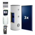 Unitrading Solarpaket / Solaranlage 6,06m² mit 300 l Speicher und Aufdachmontagesystem (Dachziegel)