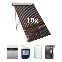 Solarpaket 10 (Röhrenkollektor 15 Premium+), 10 Kollektoren Gesamtfläche: 26,30 m²